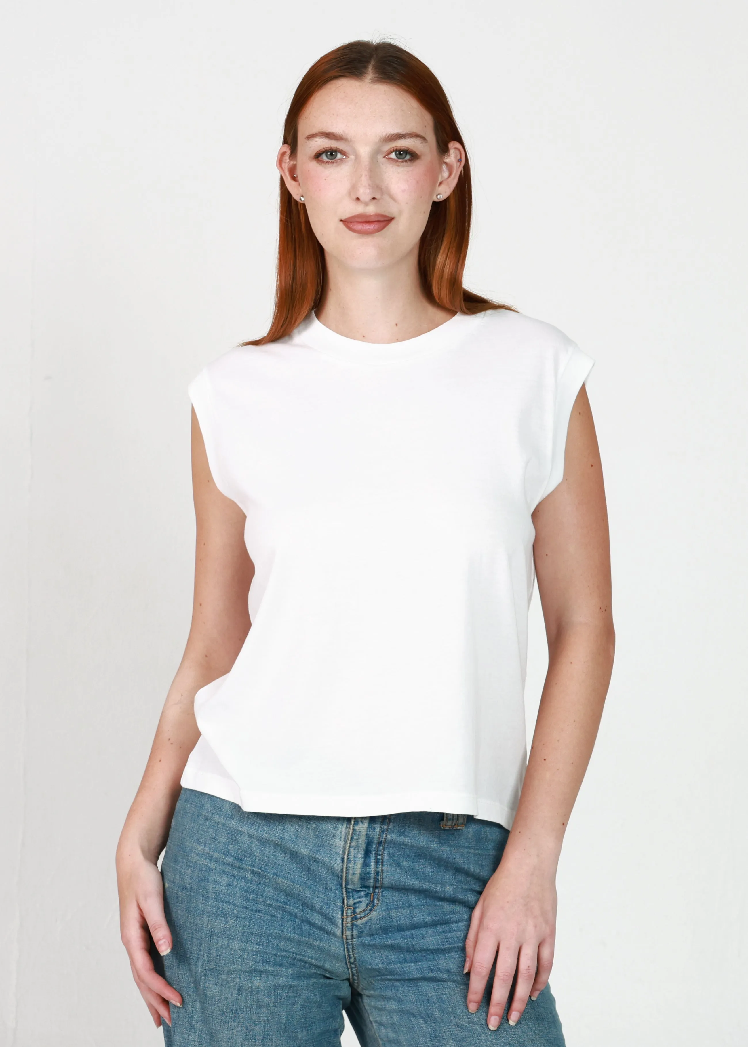 Vintage White Moto Tee sold by Girl Dangerous