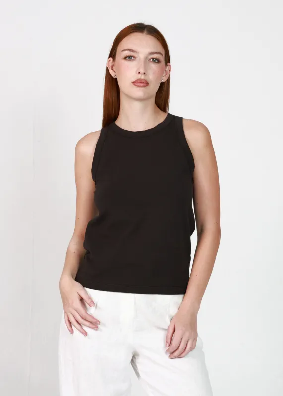 Black High Neck Tank made by Girl Dangerous