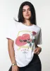 Cowboy Hat & Rose White Boyfriend Tee sold by Girl Dangerous