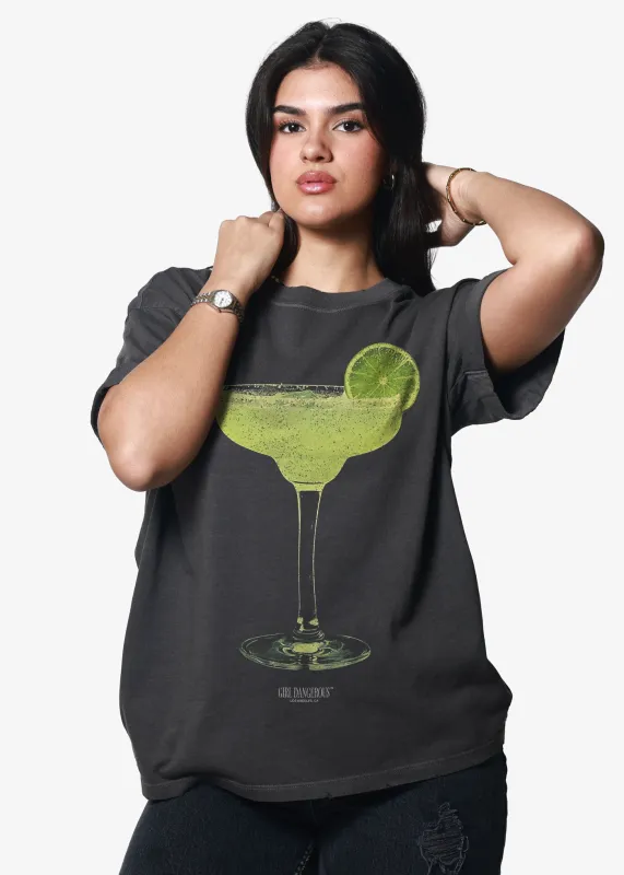 Margarita Vintage Black Boyfriend Tee sold by Girl Dangerous