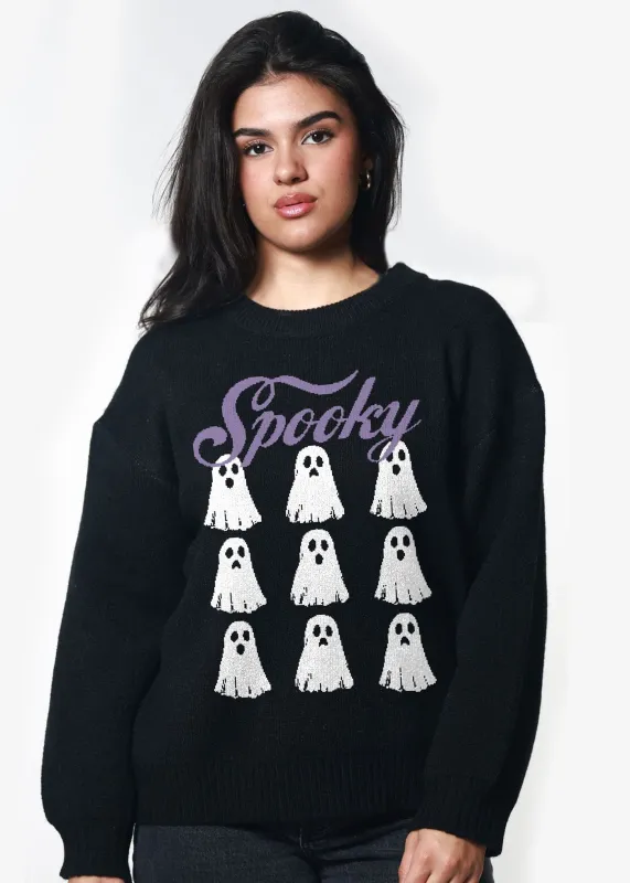 Spooky Black Oversized Sweater sold by Girl Dangerous