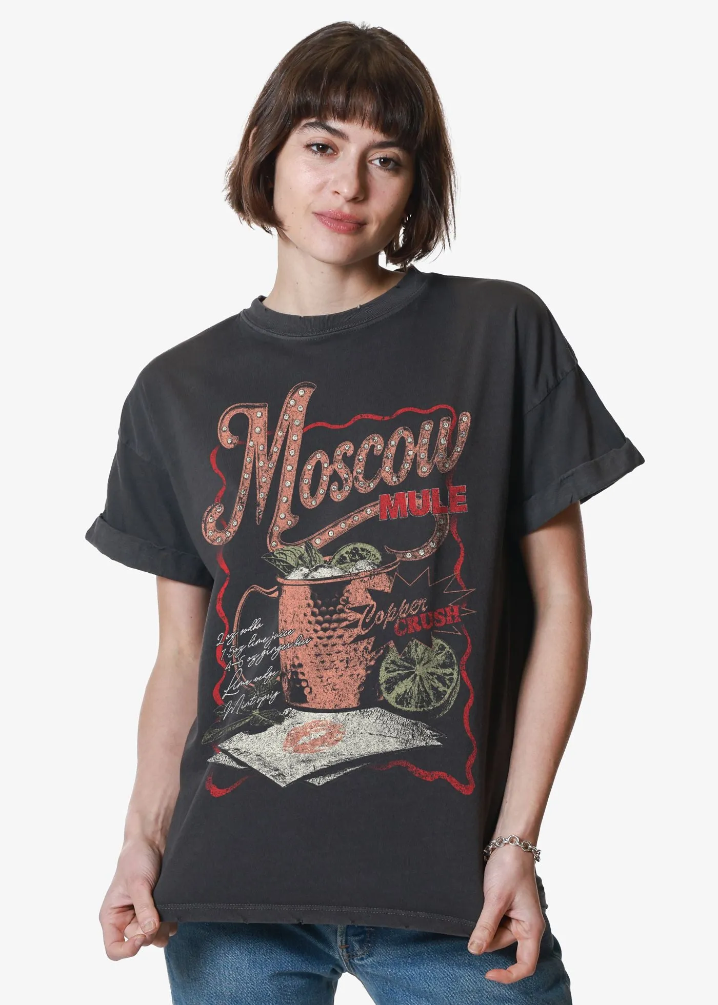 Moscow Mule Vintage Black Boyfriend Tee sold by Girl Dangerous