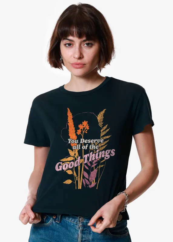 Good Things Faded Black Classic Tee sold by Girl Dangerous