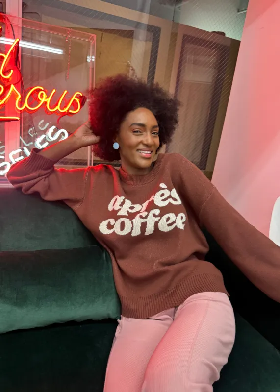 Après Coffee Chocolate Brown Oversized Sweater sold by Girl Dangerous
