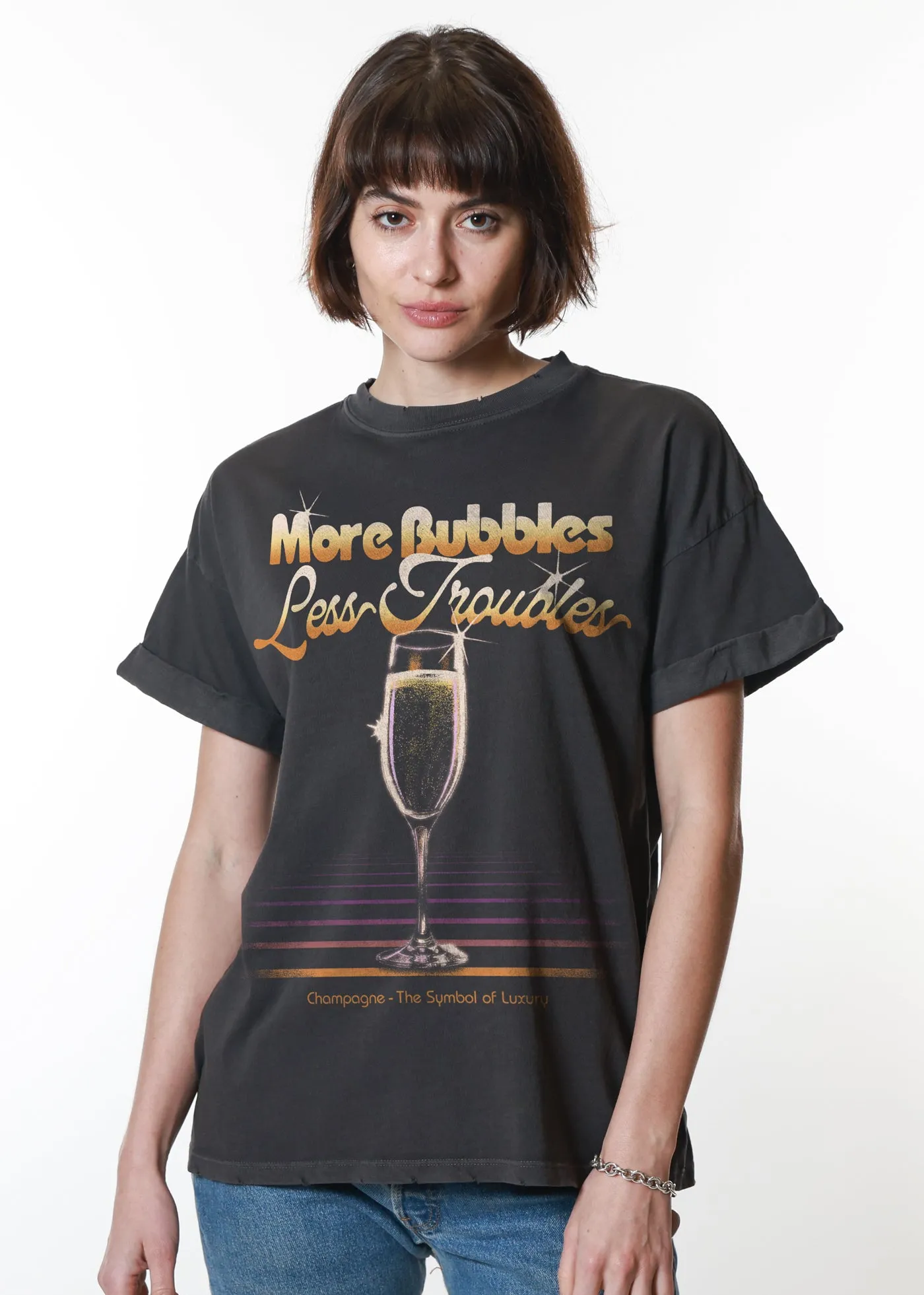 More Bubbles Vintage Black Boyfriend Tee sold by Girl Dangerous