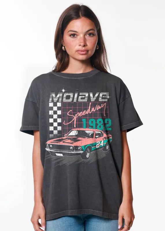 Mojave Speedway Vintage Black Oversized Tee sold by Girl Dangerous