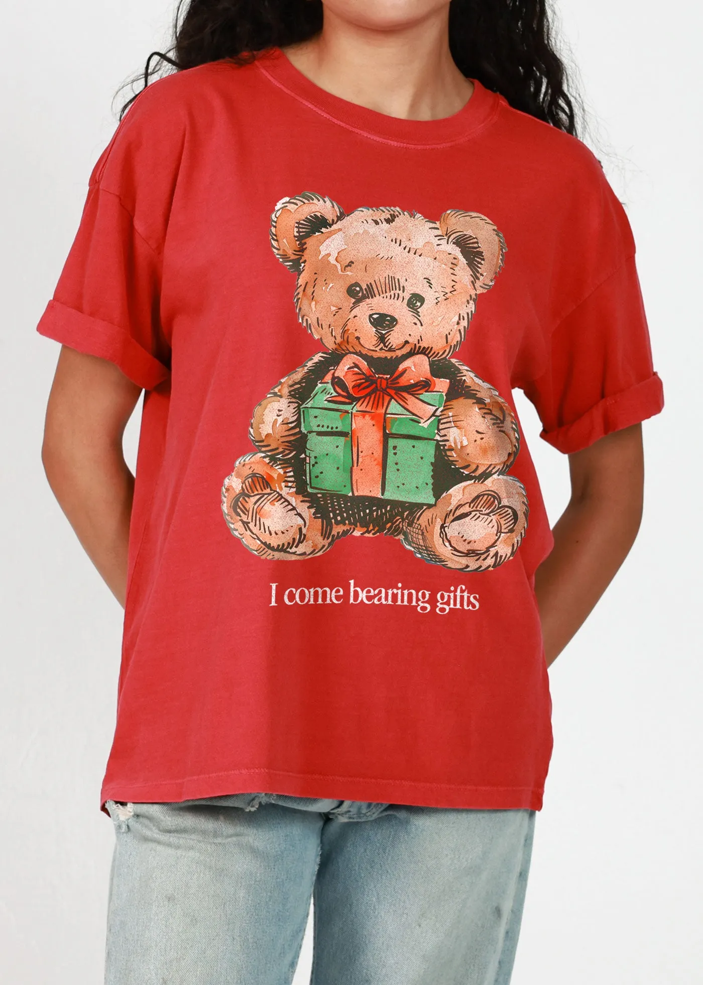 Bearing Gifts Red Boyfriend Tee sold by Girl Dangerous product image thumbnail 2