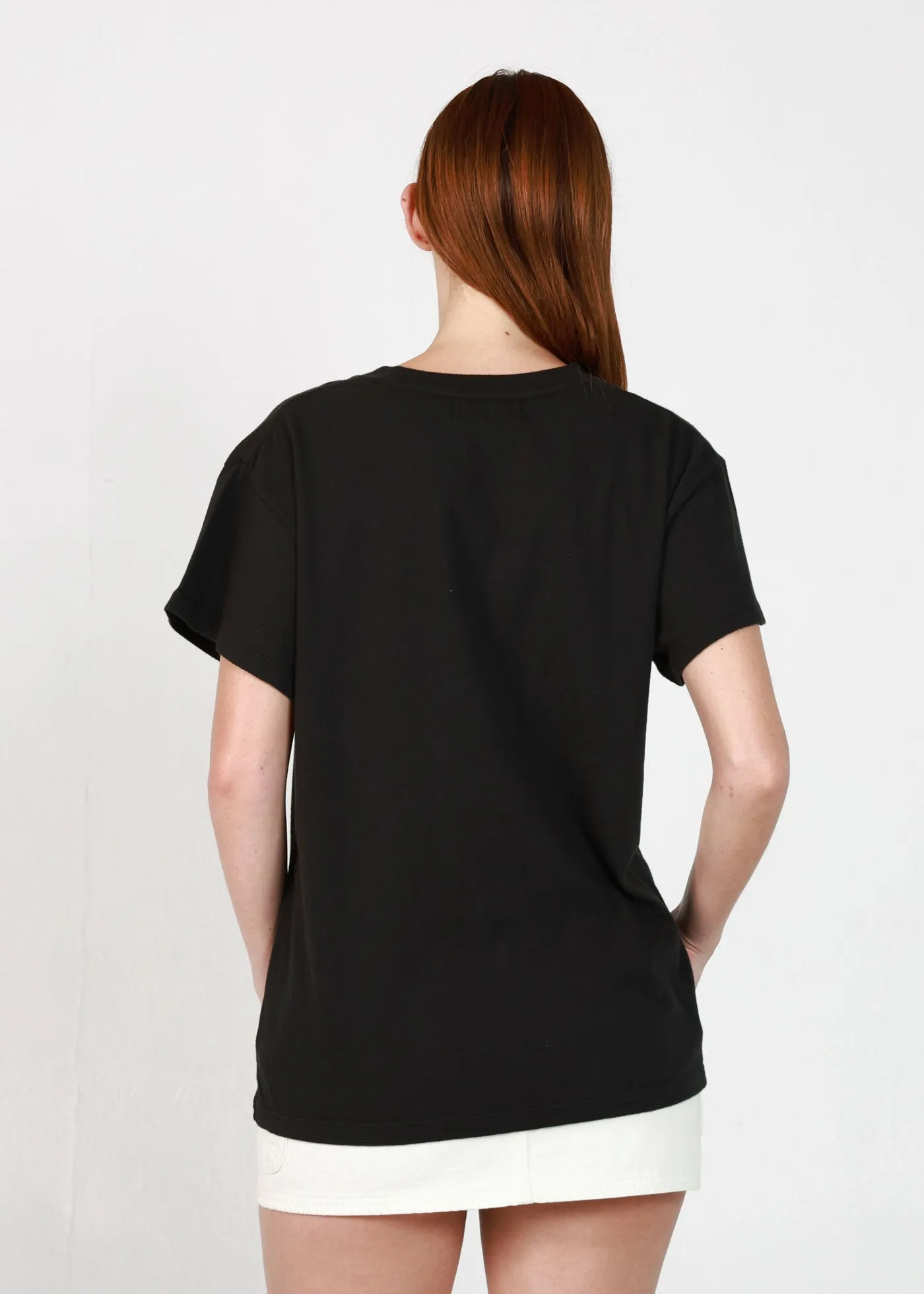 Horse Embroidery Faded Black Vintage Tee sold by Girl Dangerous product image thumbnail 3