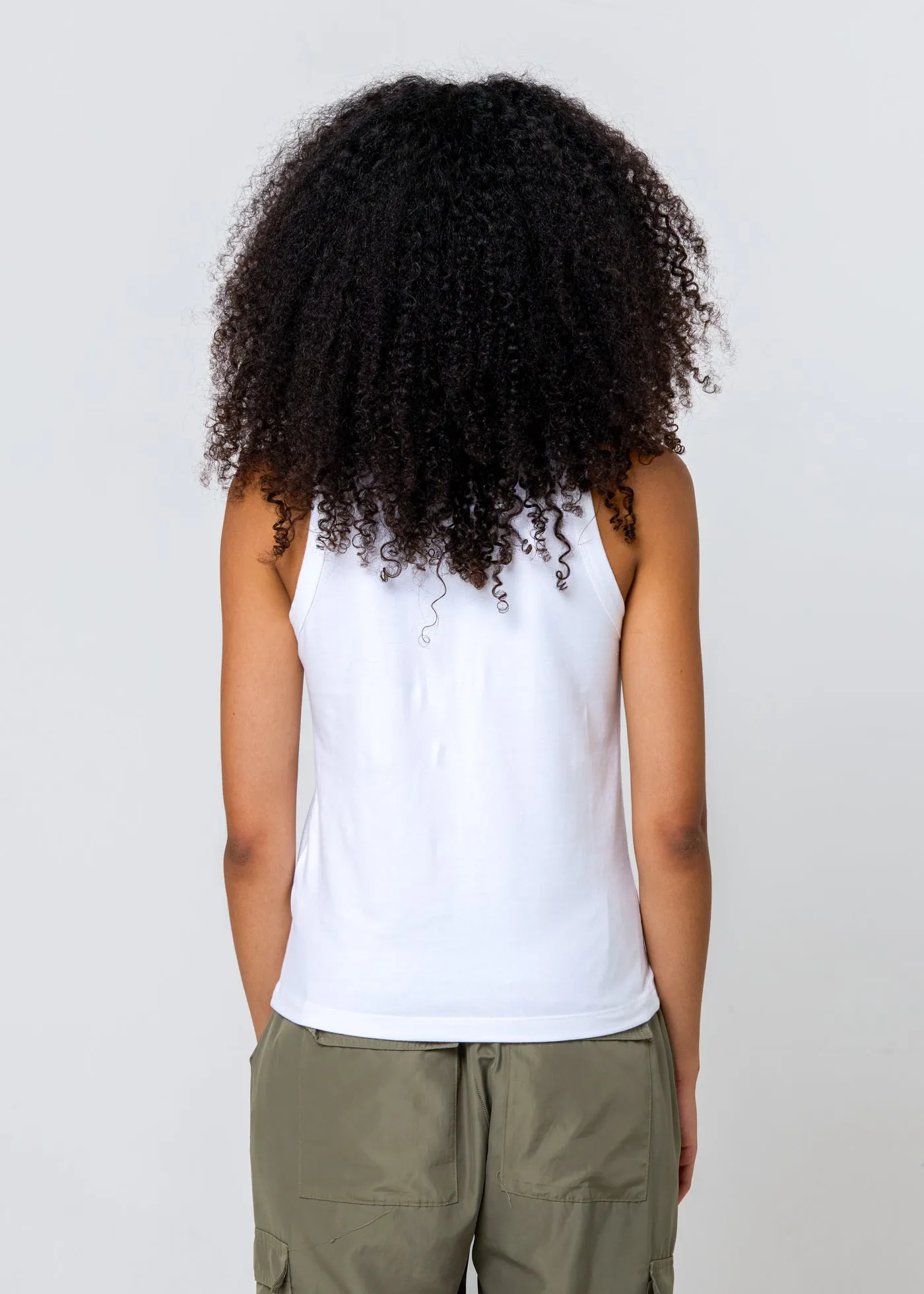 Cannes Moto White High Neck Tank sold by Girl Dangerous product image thumbnail 4