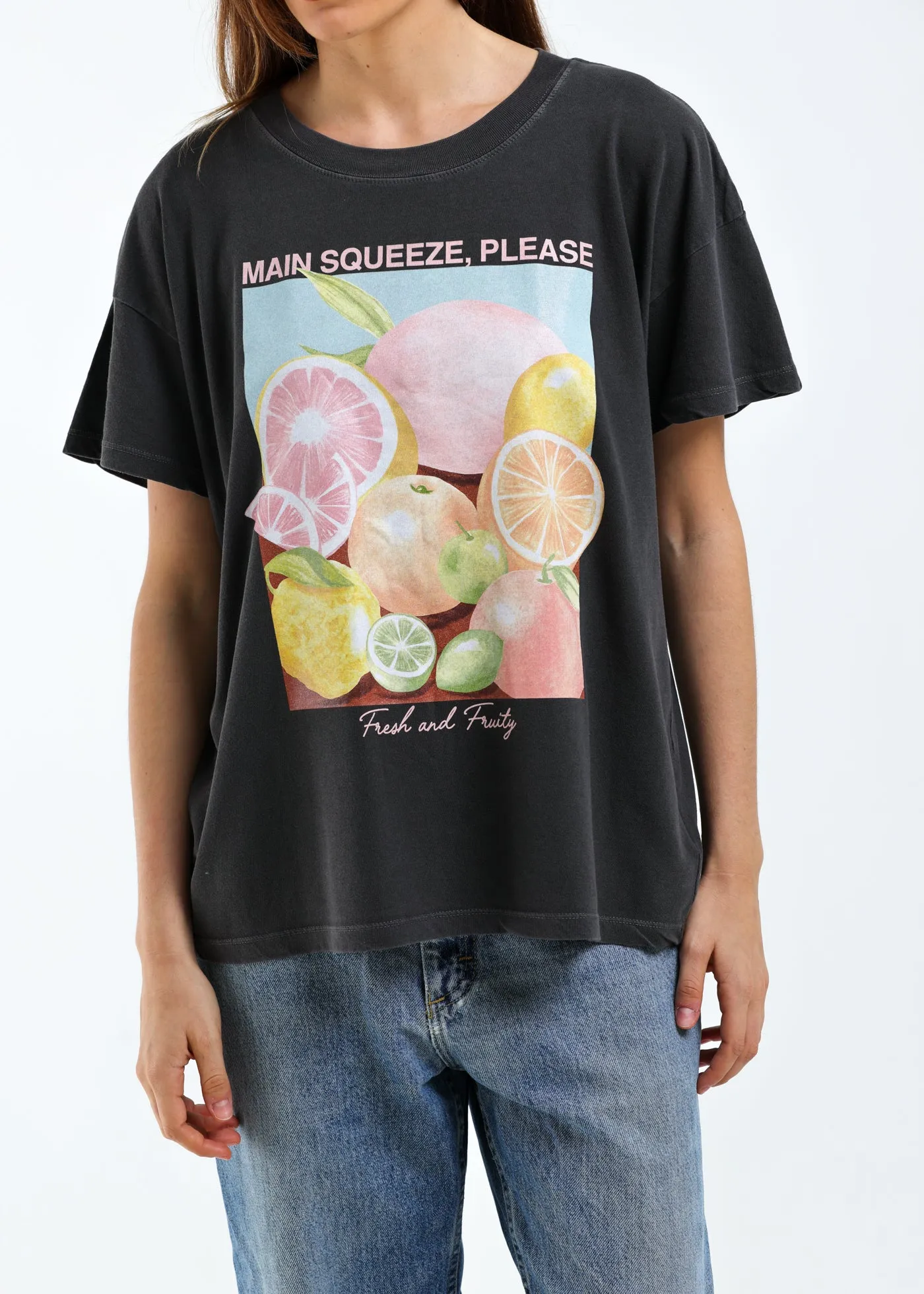 Main Squeeze Vintage Black Oversized Tee sold by Girl Dangerous product image thumbnail 2