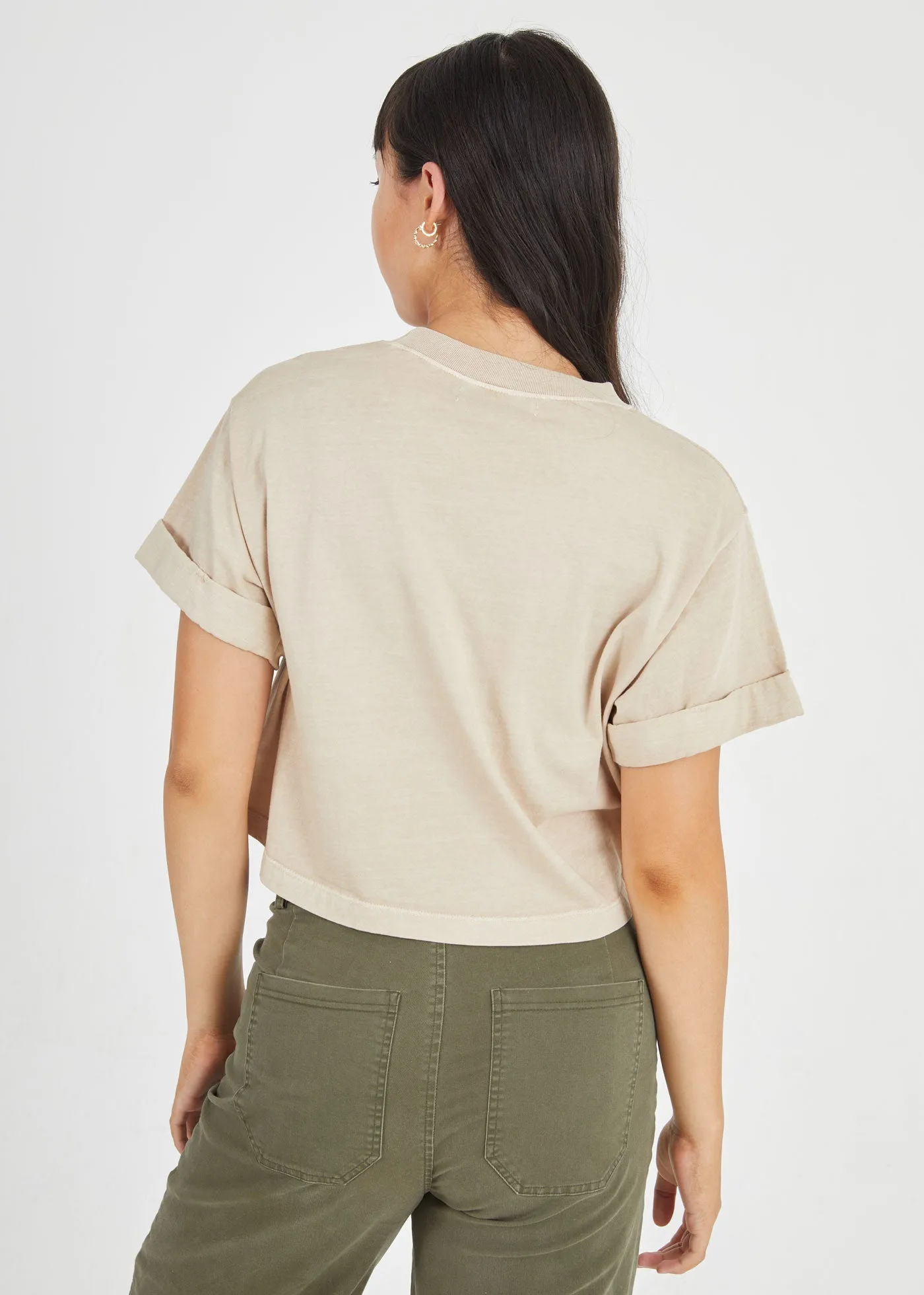 Joshua Tree Frame Sand Cropped Boyfriend Tee sold by Girl Dangerous product image thumbnail 2