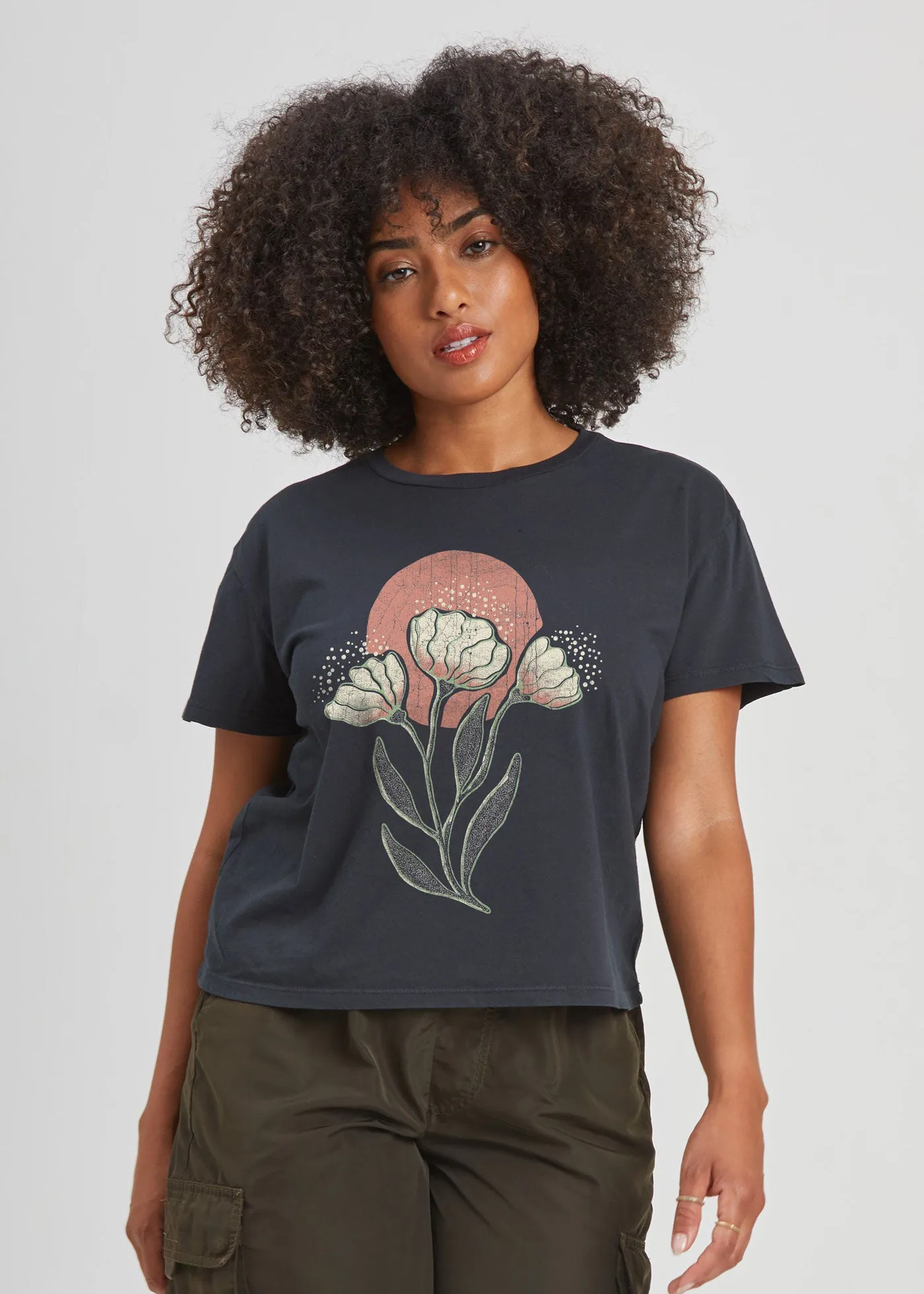 Flora Sun Black Classic Tee sold by Girl Dangerous product image thumbnail 2