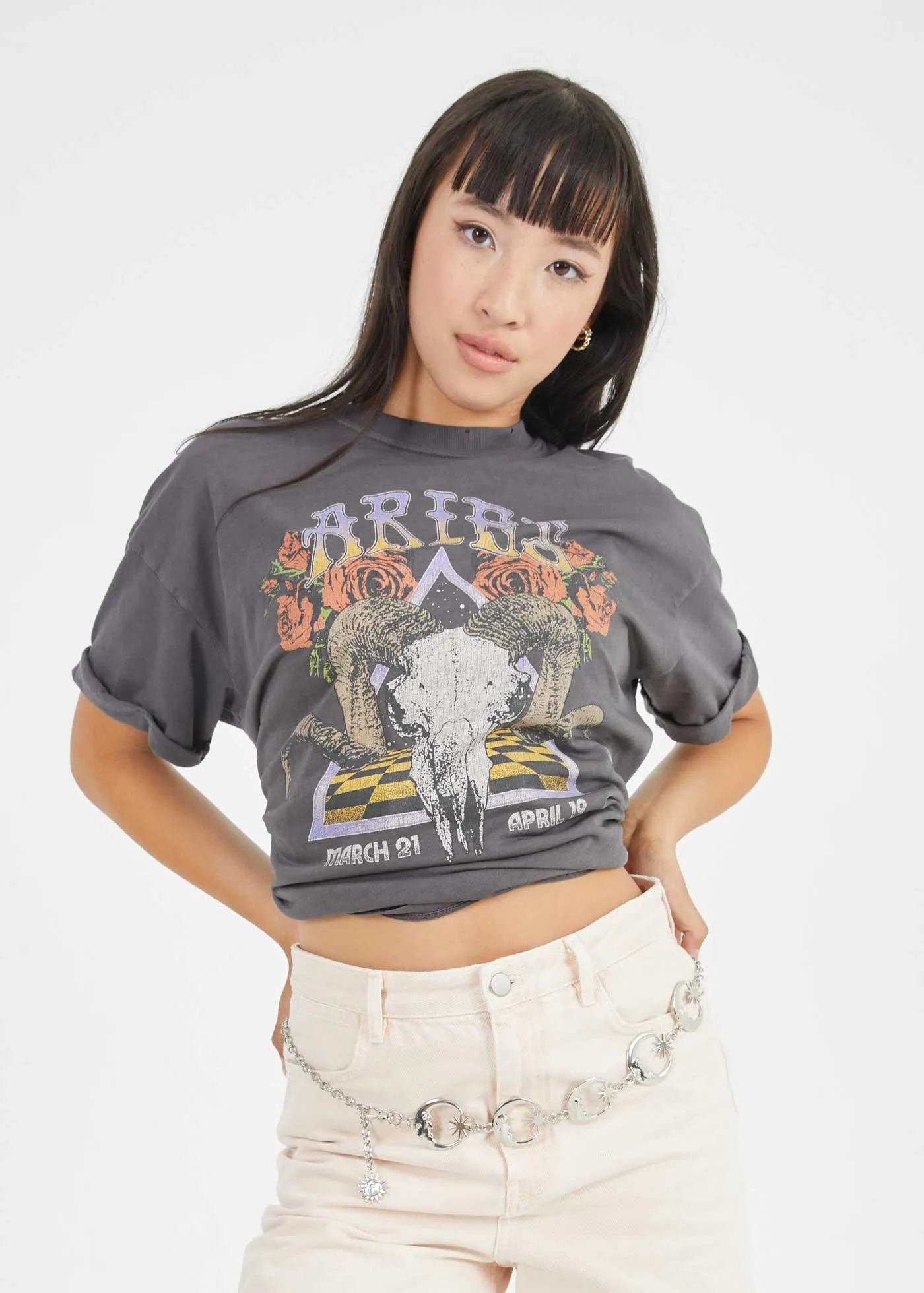 Aries Band Black Boyfriend Tee sold by Girl Dangerous product image thumbnail 3