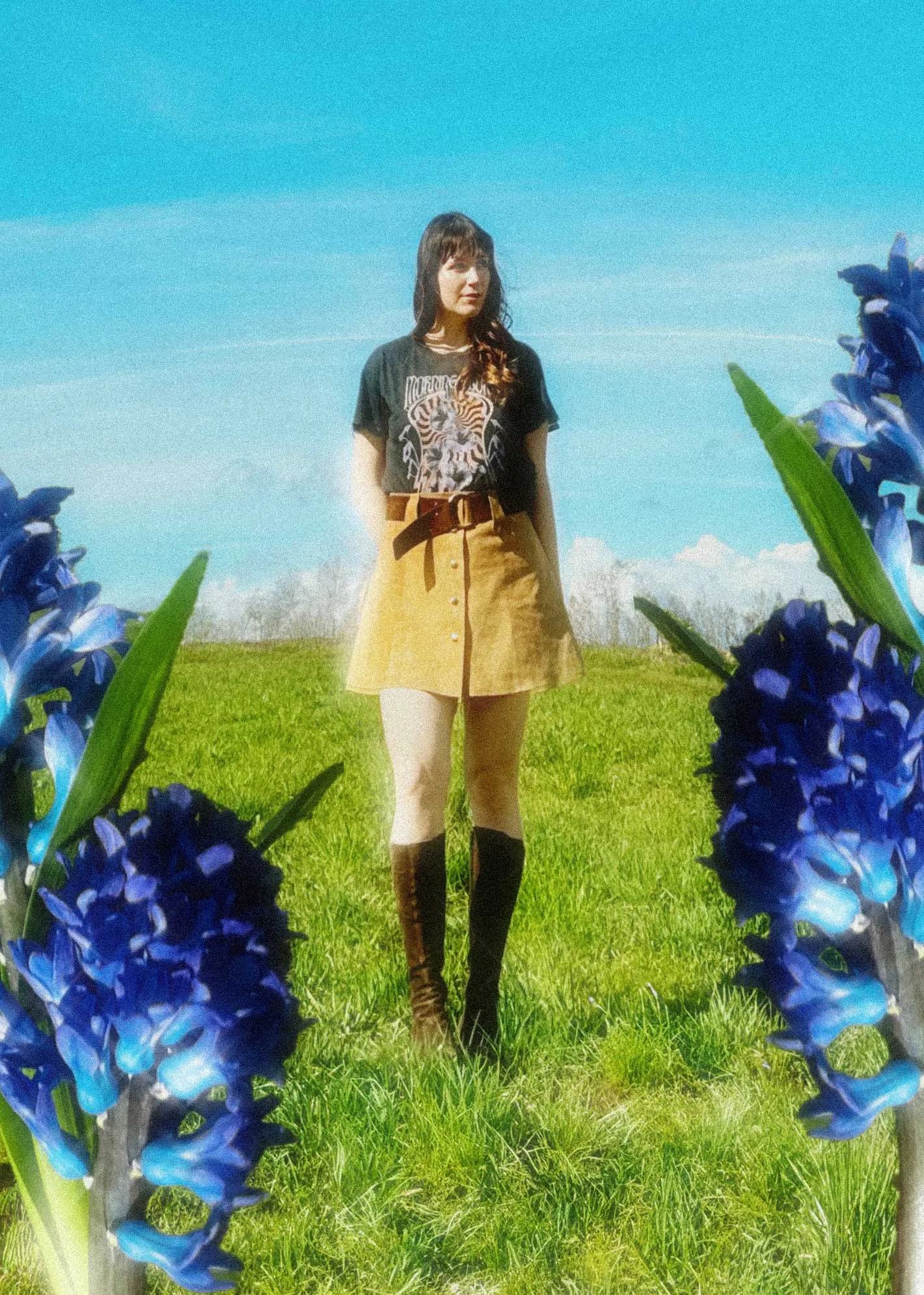 September Morning Glory Psychedelic Black Classic Tee sold by Girl Dangerous product image thumbnail 2