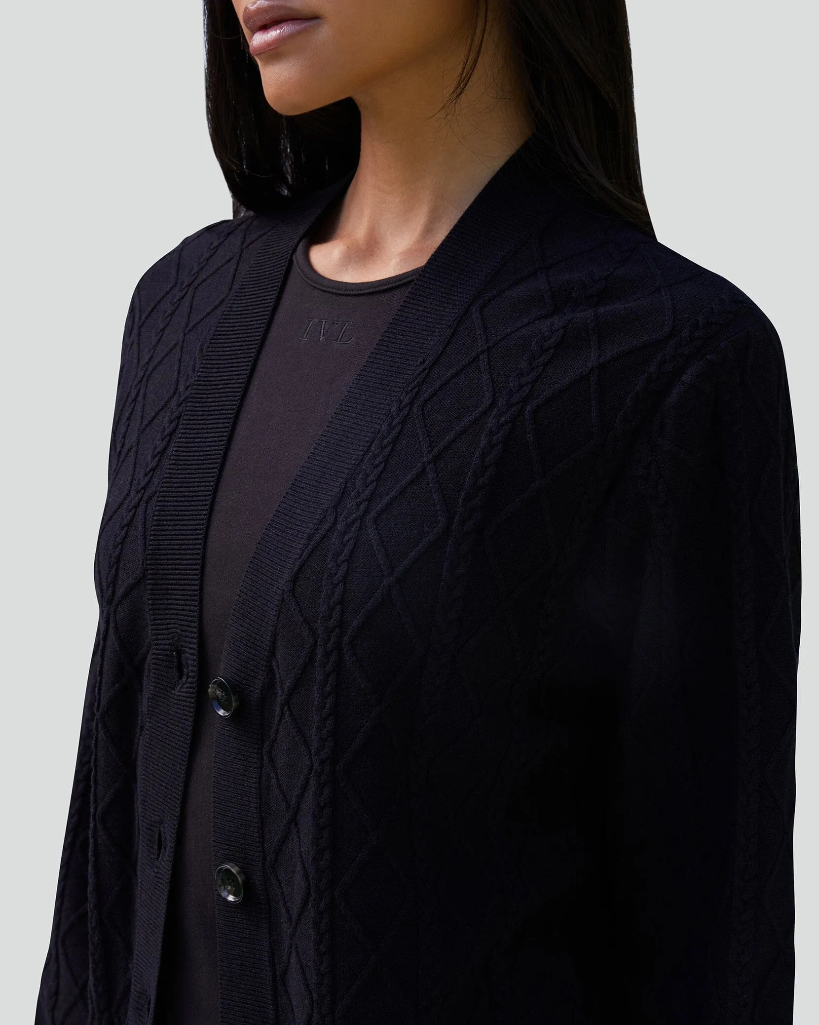 Diamond Stitch Cardigan sold by IVL COLLECTIVE product image thumbnail 3