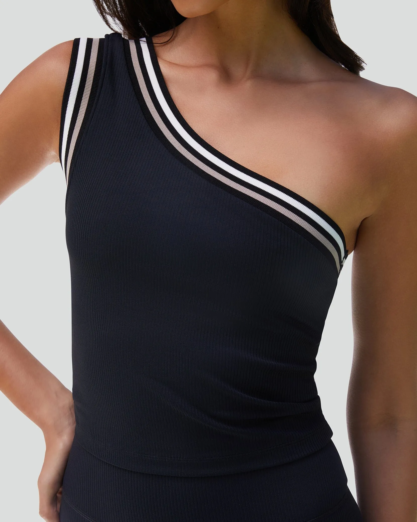 One Shoulder Rib Tank sold by IVL COLLECTIVE product image thumbnail 4