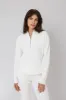 Off White Funnel Neck Half-Zip Sweater + Sweater Jogger sold by IVL COLLECTIVE