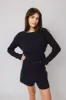 Odyssey Gray Boatneck Sweater + High Rise Sweater Shorts sold by IVL COLLECTIVE