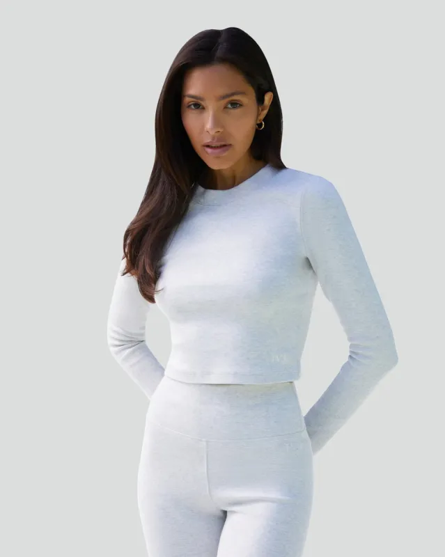 Jersey Cropped Long Sleeve Top sold by IVL COLLECTIVE
