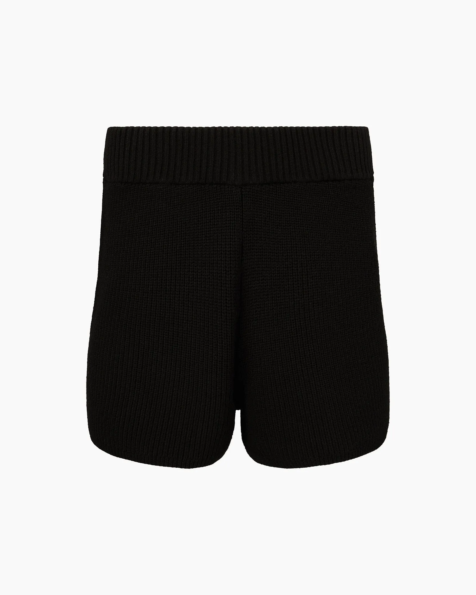 Jet Black Boatneck Sweater + High Rise Sweater Shorts sold by IVL COLLECTIVE product image thumbnail 3