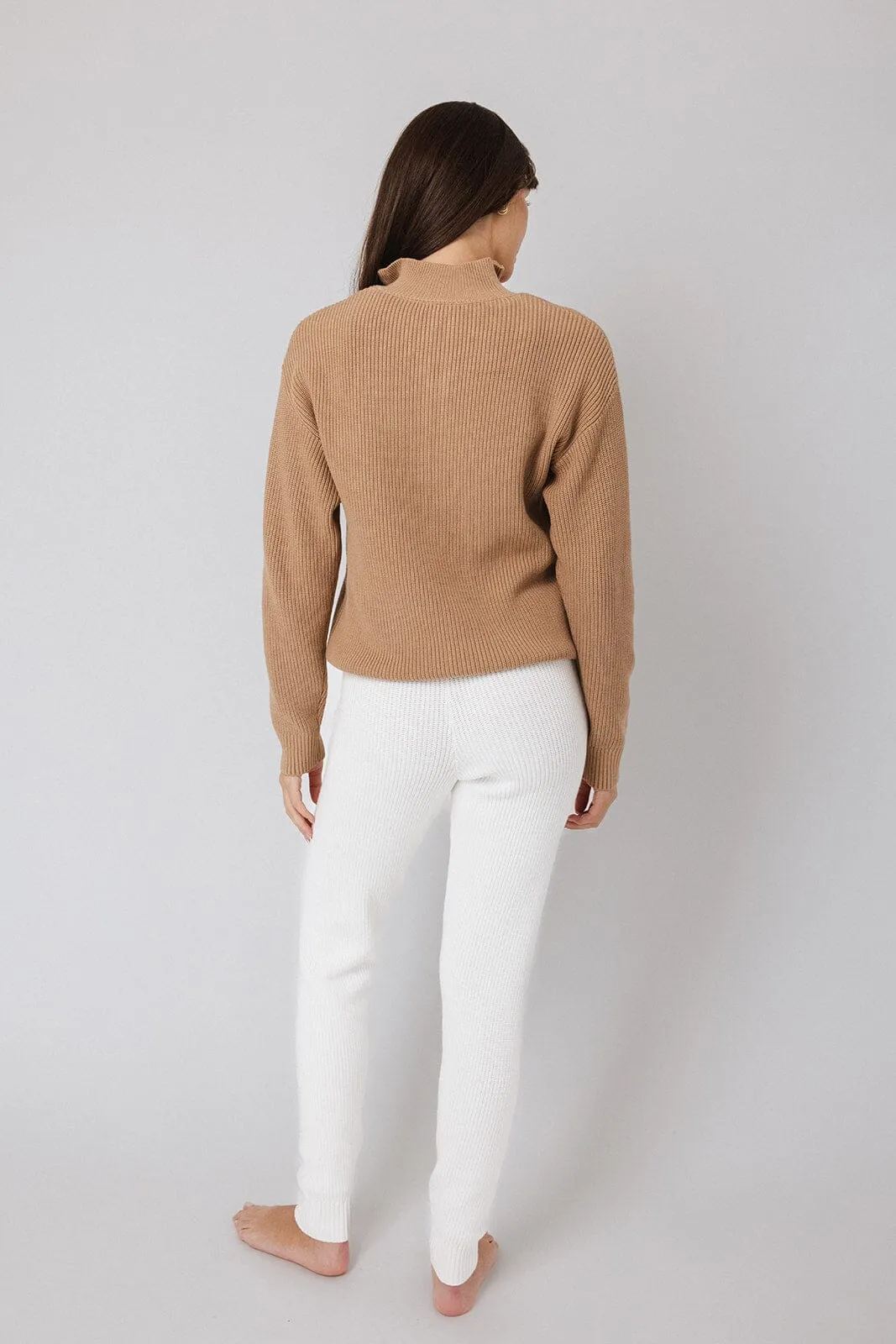 Funnel Neck Half-Zip Sweater sold by IVL COLLECTIVE product image thumbnail 5