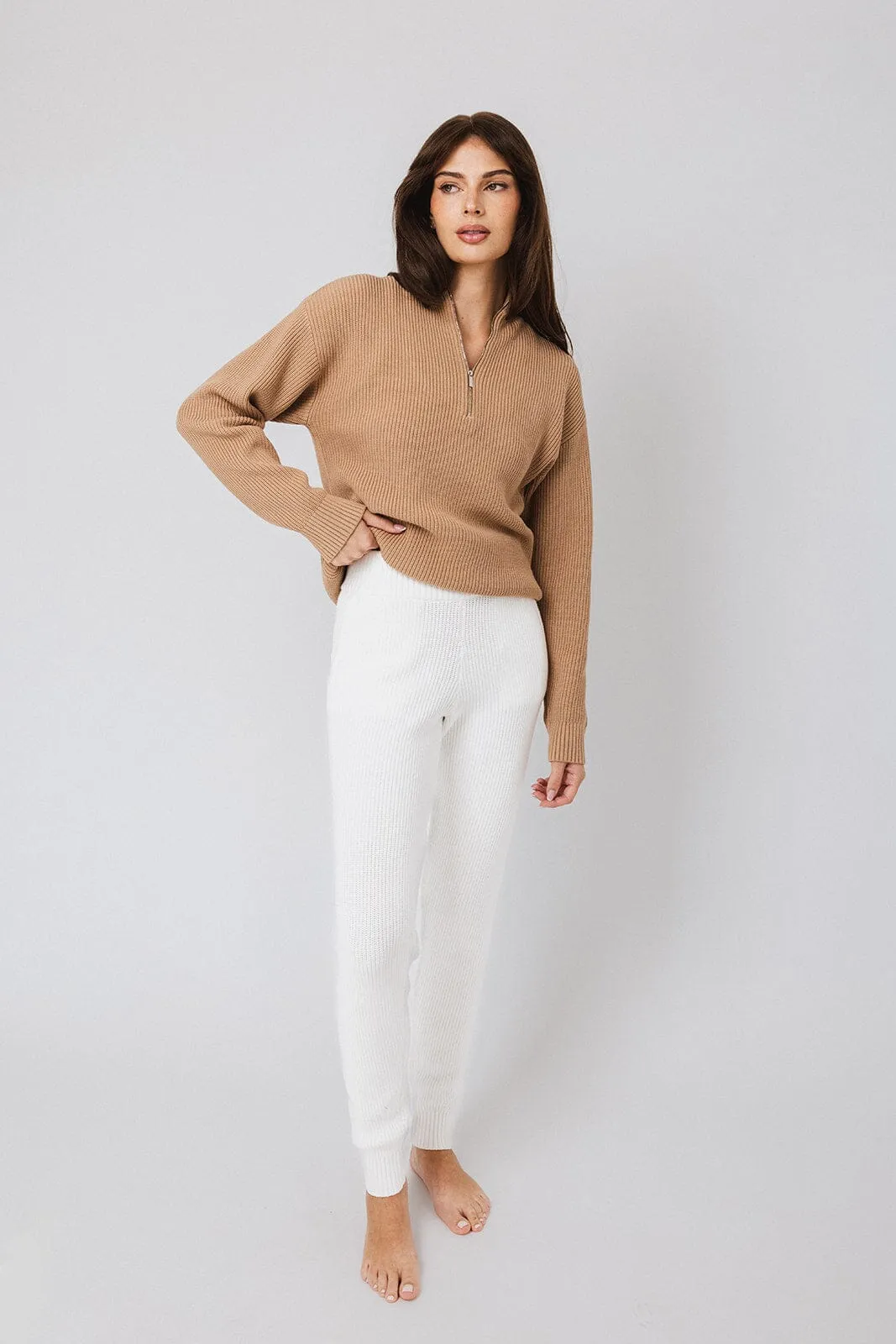 Funnel Neck Half-Zip Sweater sold by IVL COLLECTIVE product image thumbnail 3