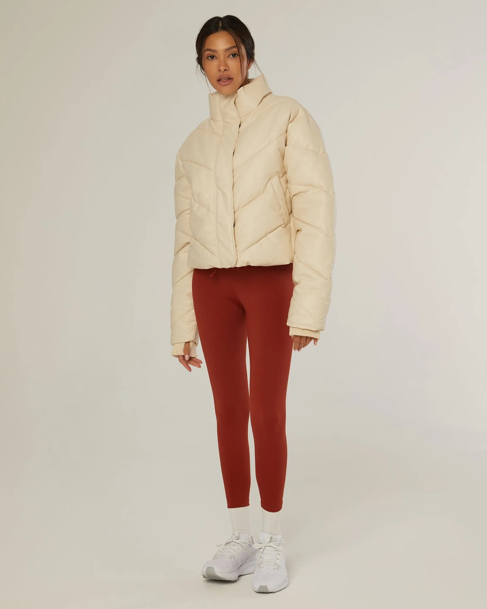 Leather Puffer Jacket sold by IVL COLLECTIVE product image thumbnail 3