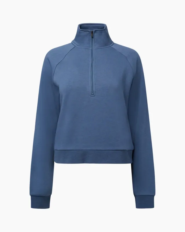 Cropped Half-Zip Sweatshirt sold by IVL COLLECTIVE