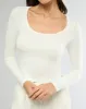 Long Sleeve Cropped Scoop Neck Top sold by IVL COLLECTIVE