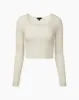 Long Sleeve Cropped Scoop Neck Top sold by IVL COLLECTIVE