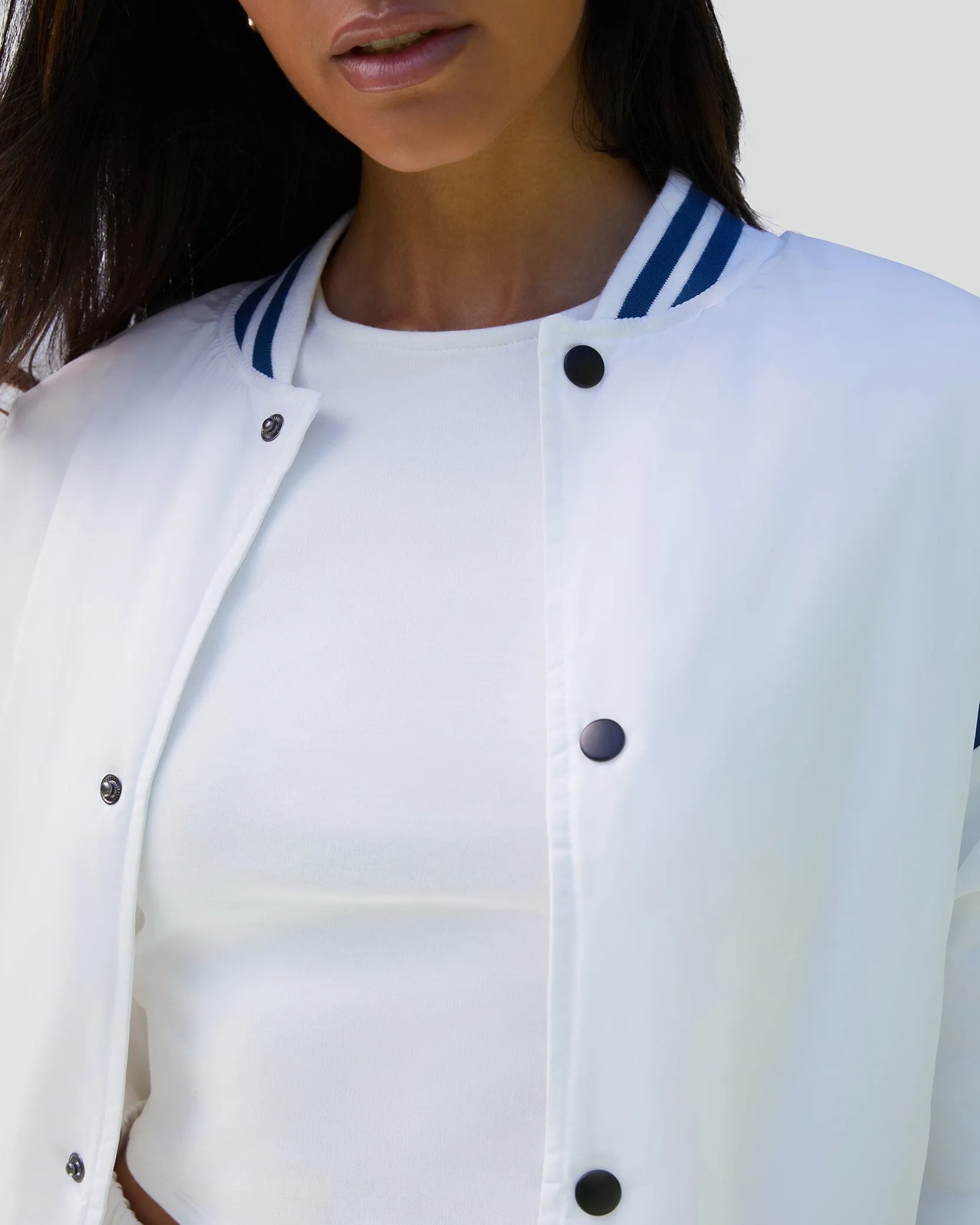 Cropped Varsity Bomber Jacket sold by IVL COLLECTIVE product image thumbnail 4