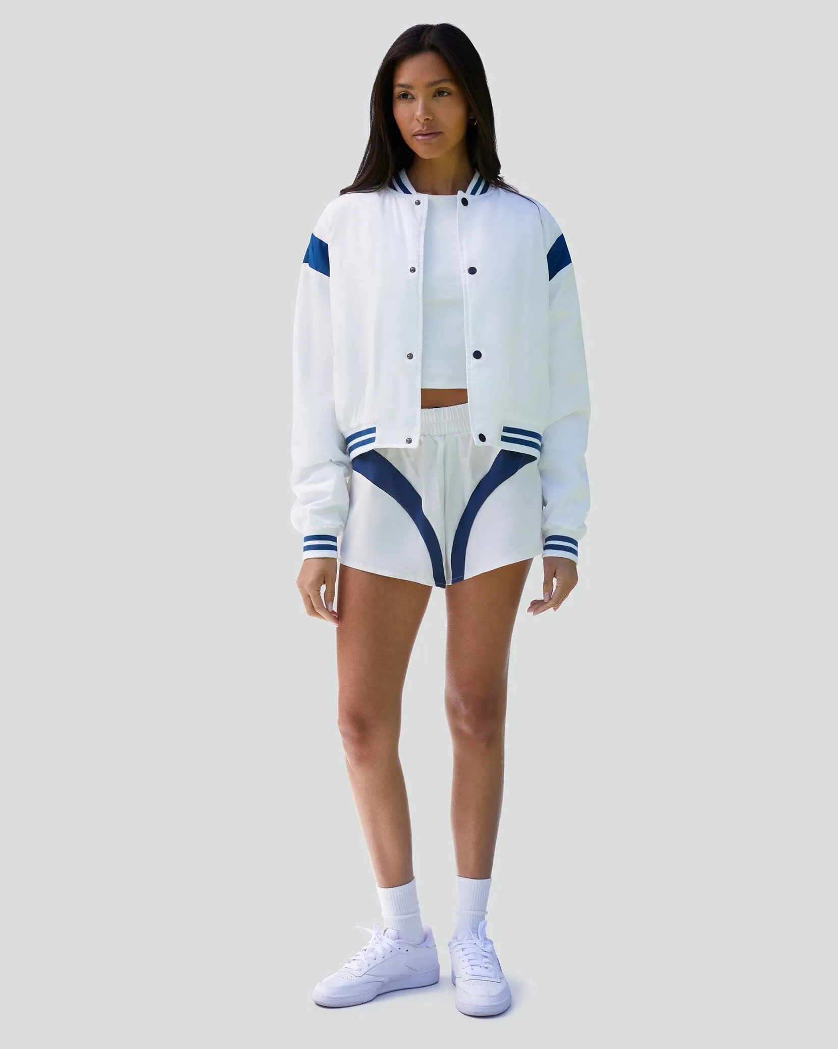 Cropped Varsity Bomber Jacket sold by IVL COLLECTIVE product image thumbnail 3