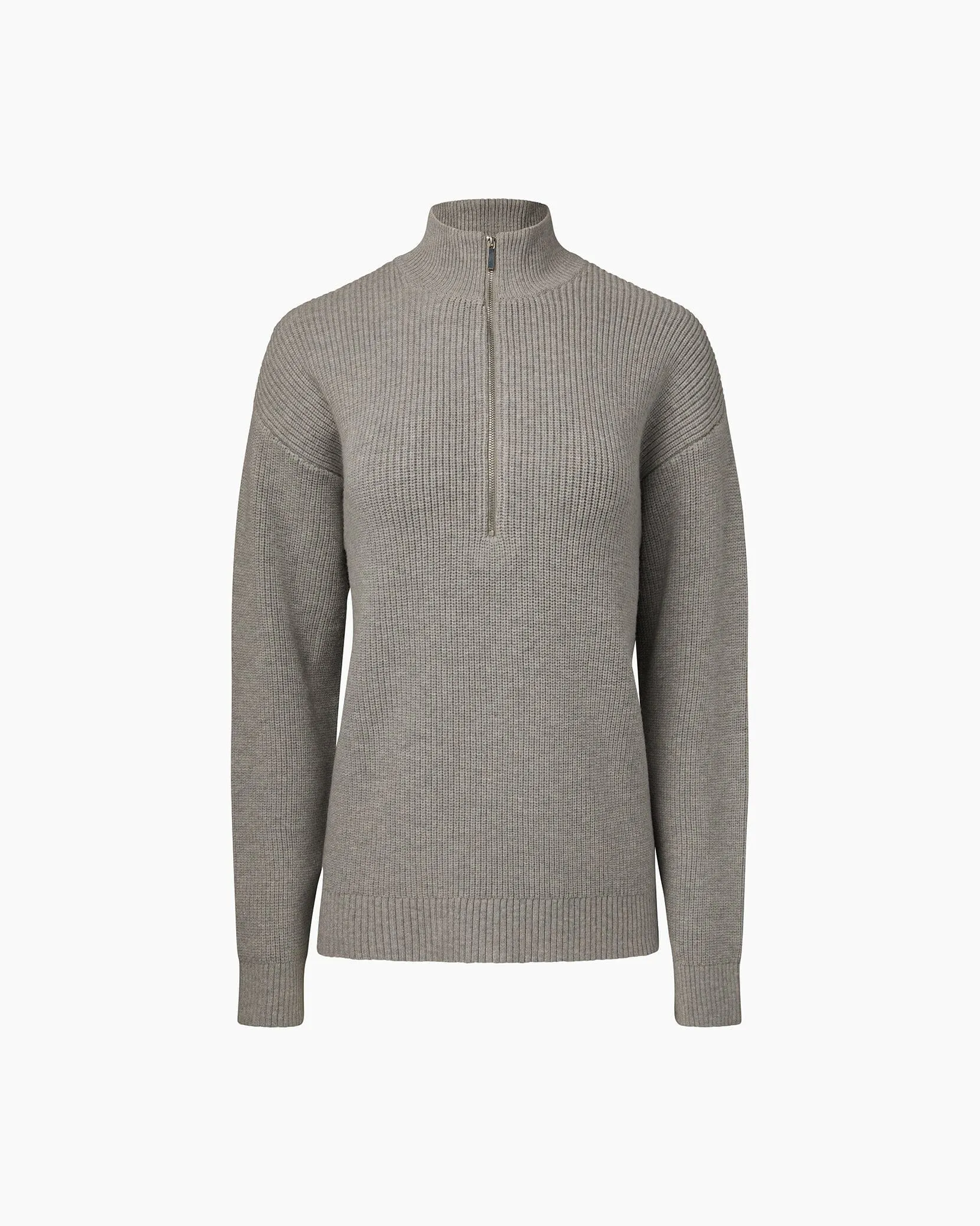 Heather Grey Funnel Neck Half-Zip Sweater + Sweater Jogger sold by IVL COLLECTIVE product image thumbnail 2
