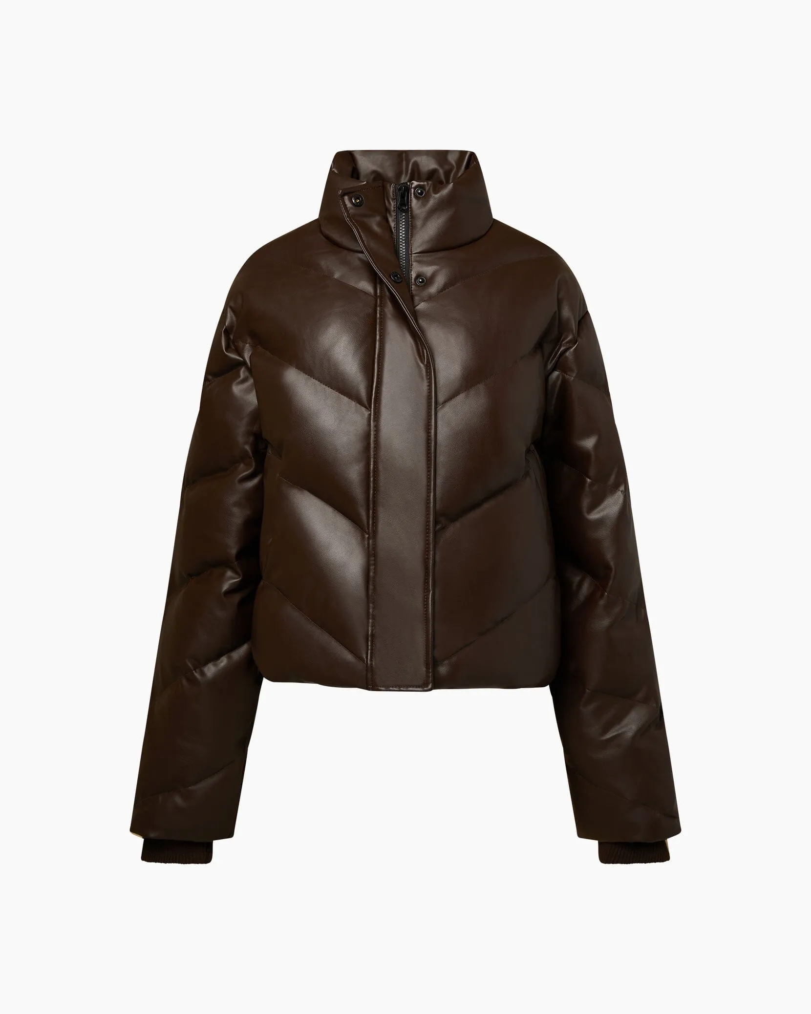 Leather Puffer Jacket sold by IVL COLLECTIVE product image thumbnail 2