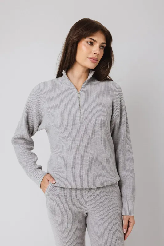 Funnel Neck Half-Zip Sweater sold by IVL COLLECTIVE