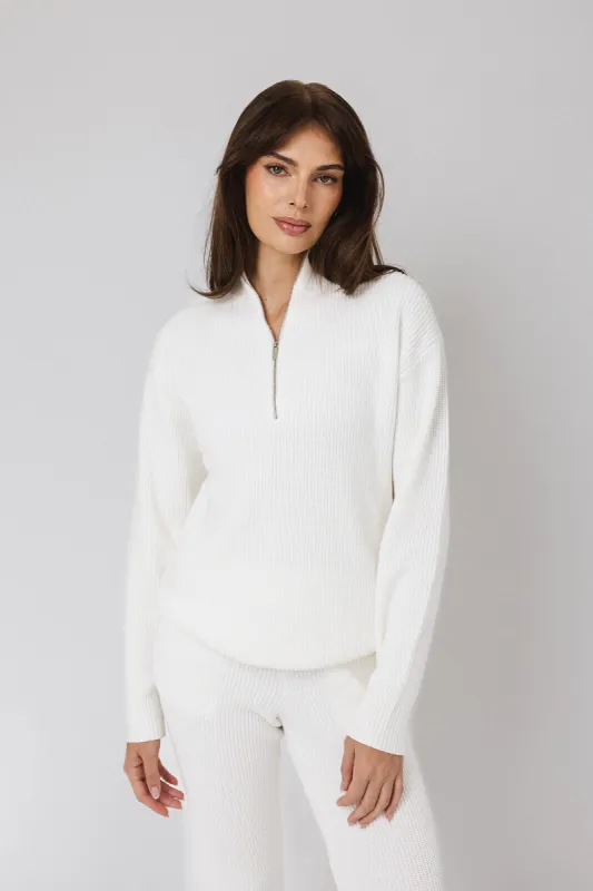 Funnel Neck Half-Zip Sweater sold by IVL COLLECTIVE