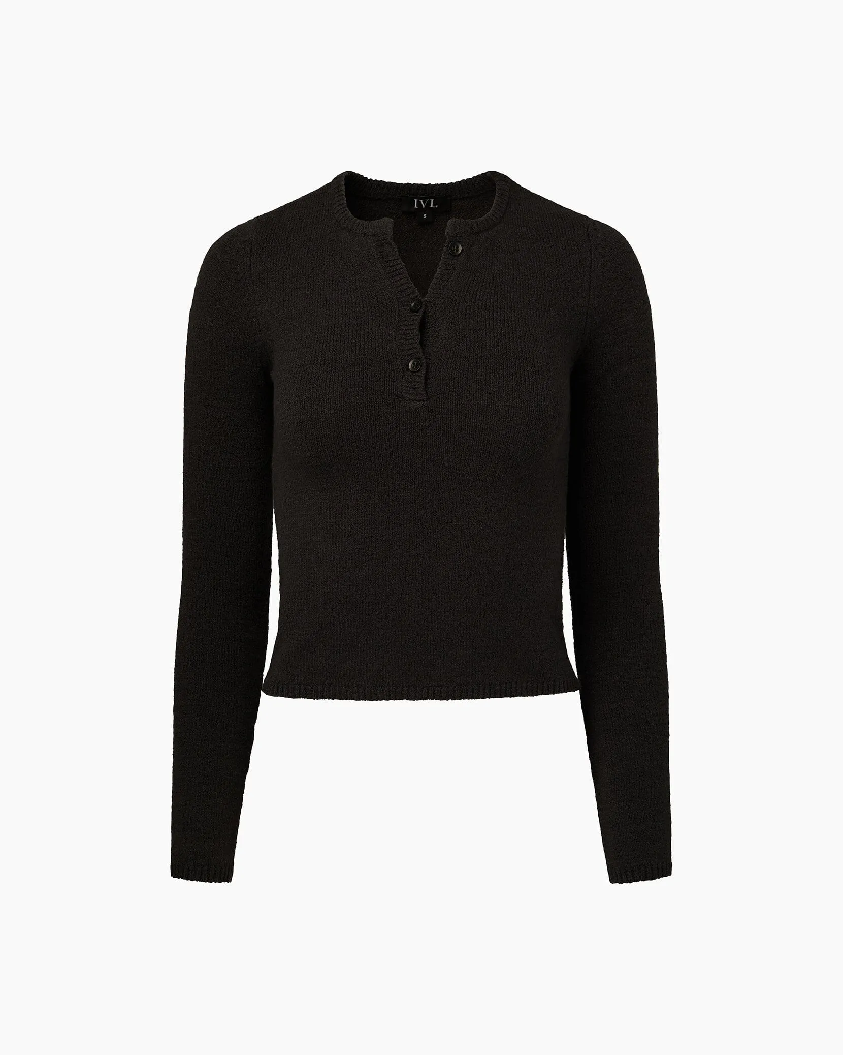 Boucle Henley Top sold by IVL COLLECTIVE product image thumbnail 2