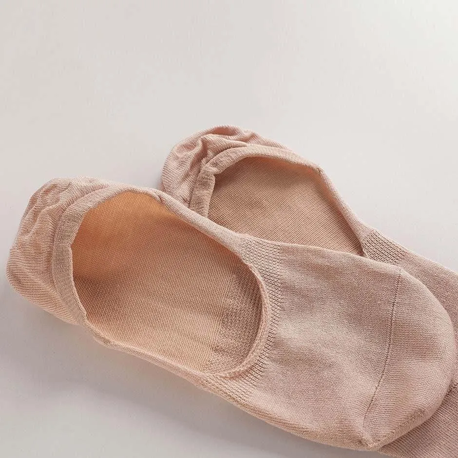 Skin-friendly Women's Silk Invisible Boat Socks sold by DAISYSILK product image thumbnail 3