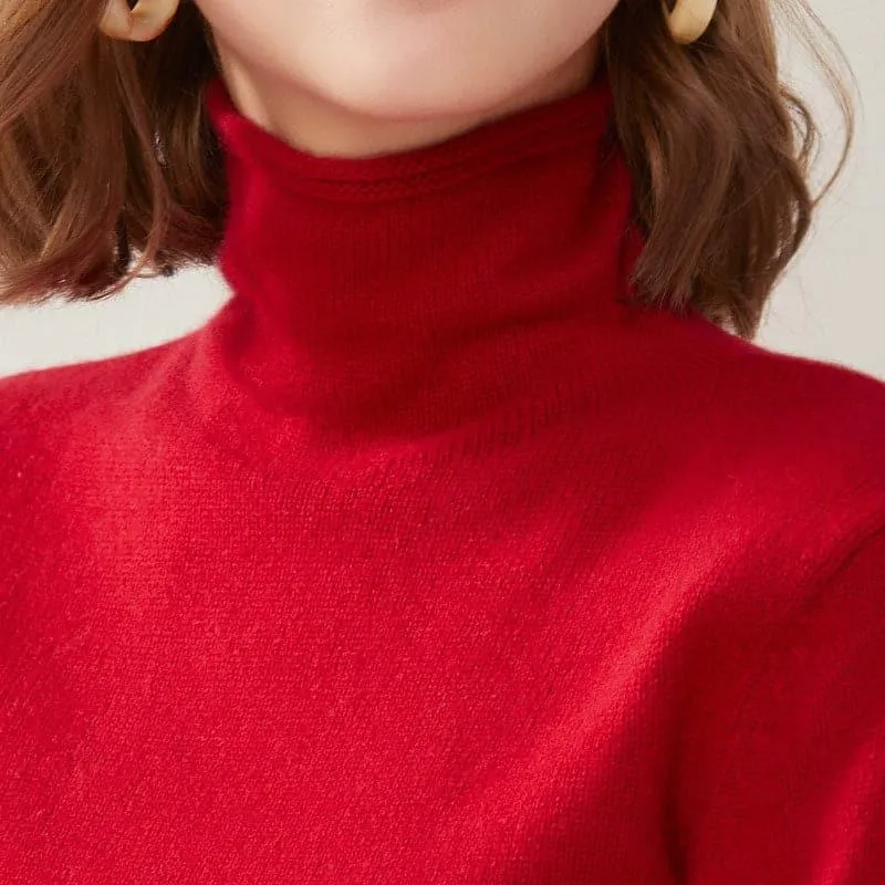 Turtleneck Cashmere Women Sweater sold by DAISYSILK product image thumbnail 3
