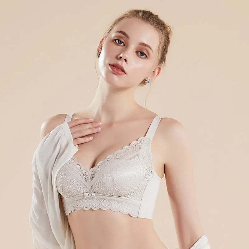 Lace Breathable Silk Bra sold by DAISYSILK