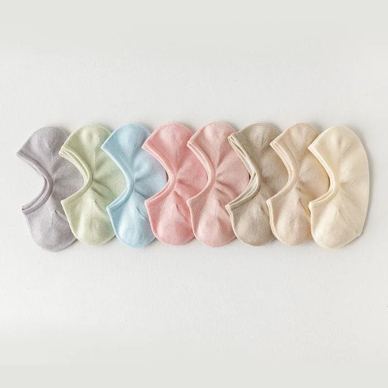 Skin-friendly Women's Silk Multicoloured Boat Socks sold by DAISYSILK