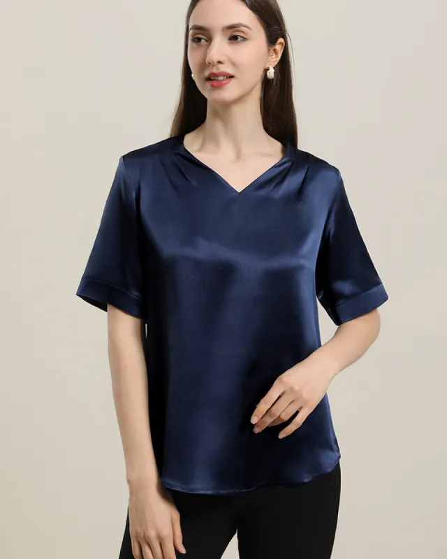 Women's Silk Shirt Short Sleeve sold by DAISYSILK