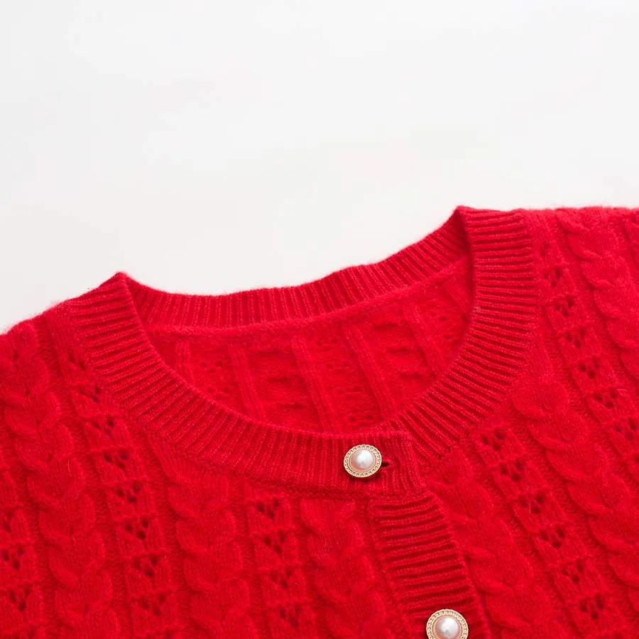 Woman Cashmere Cardigan Sweater sold by DAISYSILK product image thumbnail 5