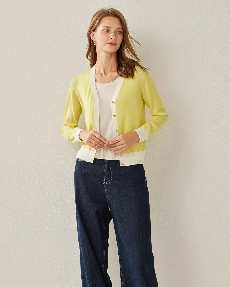 Cropped Women's Cozy Sweater Cardigan sold by DAISYSILK product image thumbnail 4