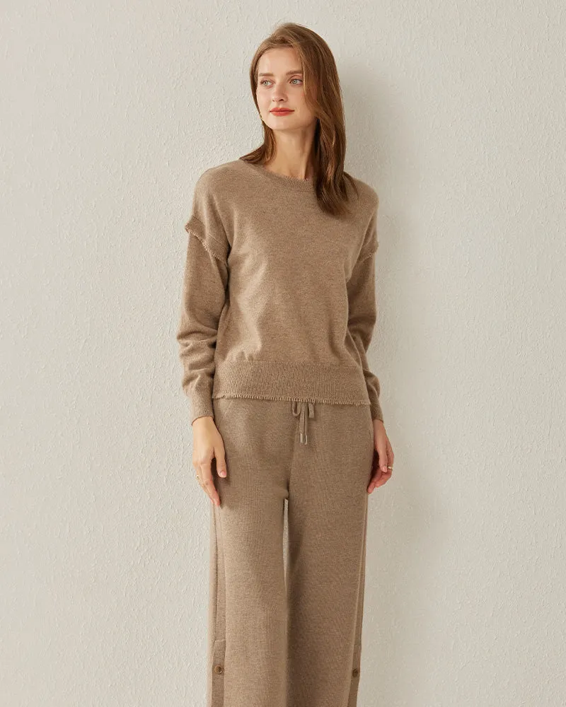 Luxe Ribbed Pollover Cashmere Sweater sold by DAISYSILK product image thumbnail 4