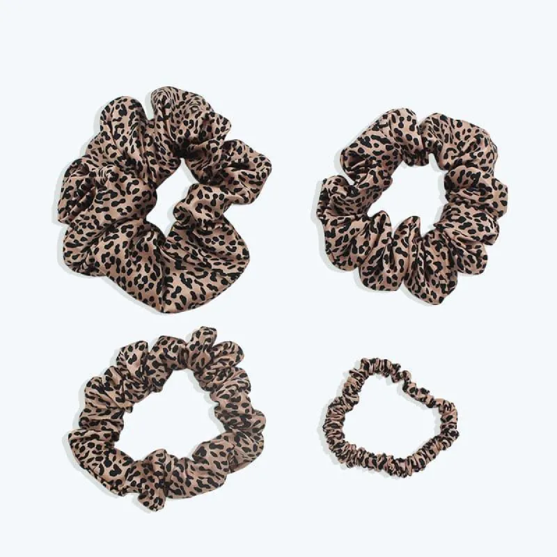 Leopard Fashion Silk Hair Bands Scrunchy sold by DAISYSILK