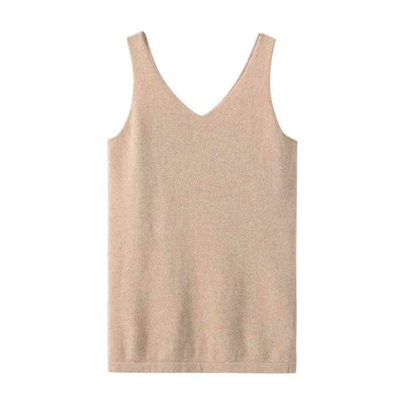 Pure Cashmere Camisole Design Sweater sold by DAISYSILK