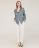 Relaxed Fit Vertical Stripe Silk Shirts sold by DAISYSILK