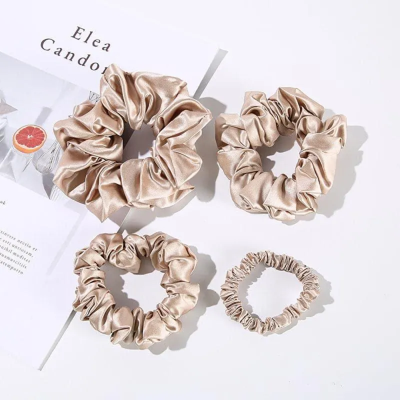 22 Momme Silk Hair Scrunchies 4PCS sold by DAISYSILK