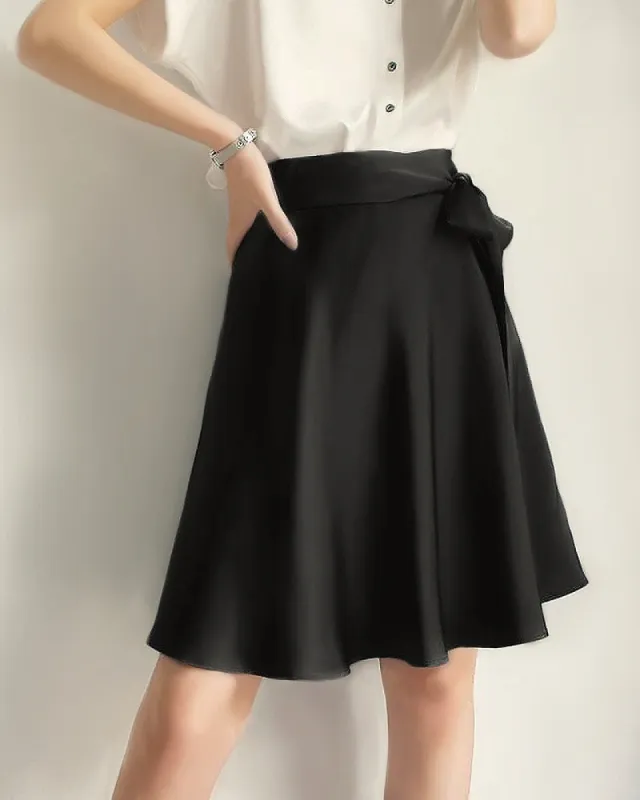 22 Momme Elegant Silk Short Skirt sold by DAISYSILK